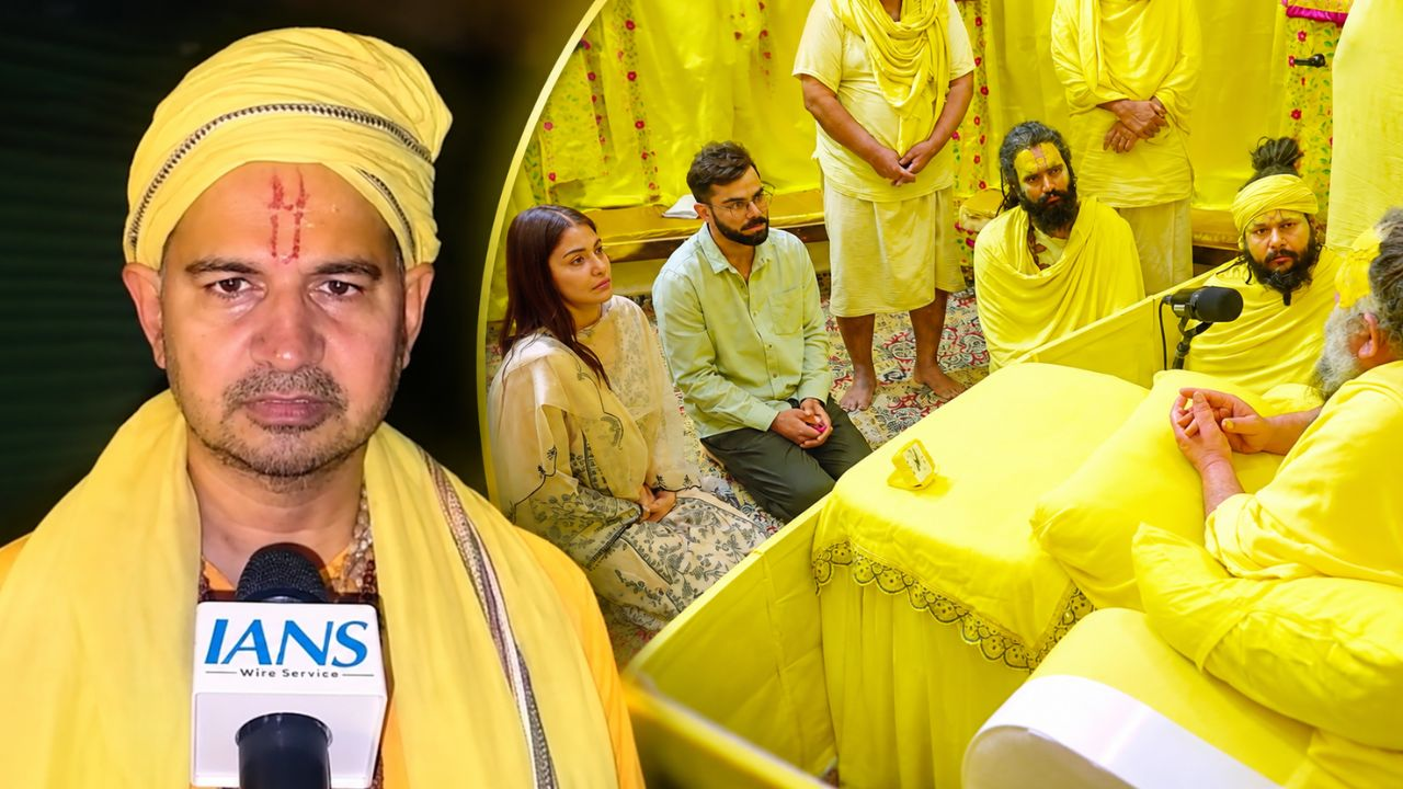 विराट-अनुष्का विवाद में नया मोड़, 5 करोड़ वाले बयान पर दिनेश फलाहारी ने बदला रुख